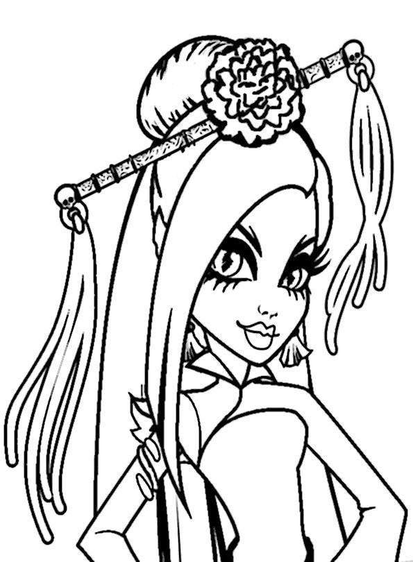 Dessin à colorier: Monster High (Films d'animation) #25011 - Coloriages à Imprimer Gratuits