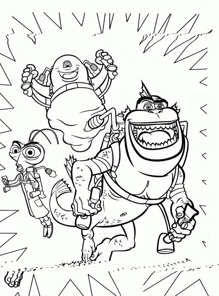 Dessin à colorier: Monstres contre Aliens (Films d'Animation) #206189 - Coloriages à Imprimer Gratuits