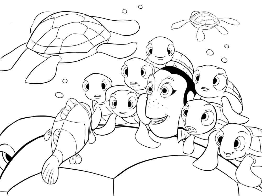 Coloriage gratuit Nemo #188555 de la collection Films d'Animation à imprimer