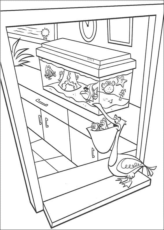 Coloriage gratuit Nemo #188567 de la collection Films d'Animation à imprimer