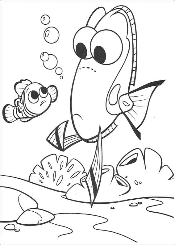 Coloriage gratuit Nemo #188570 de la collection Films d'Animation à imprimer