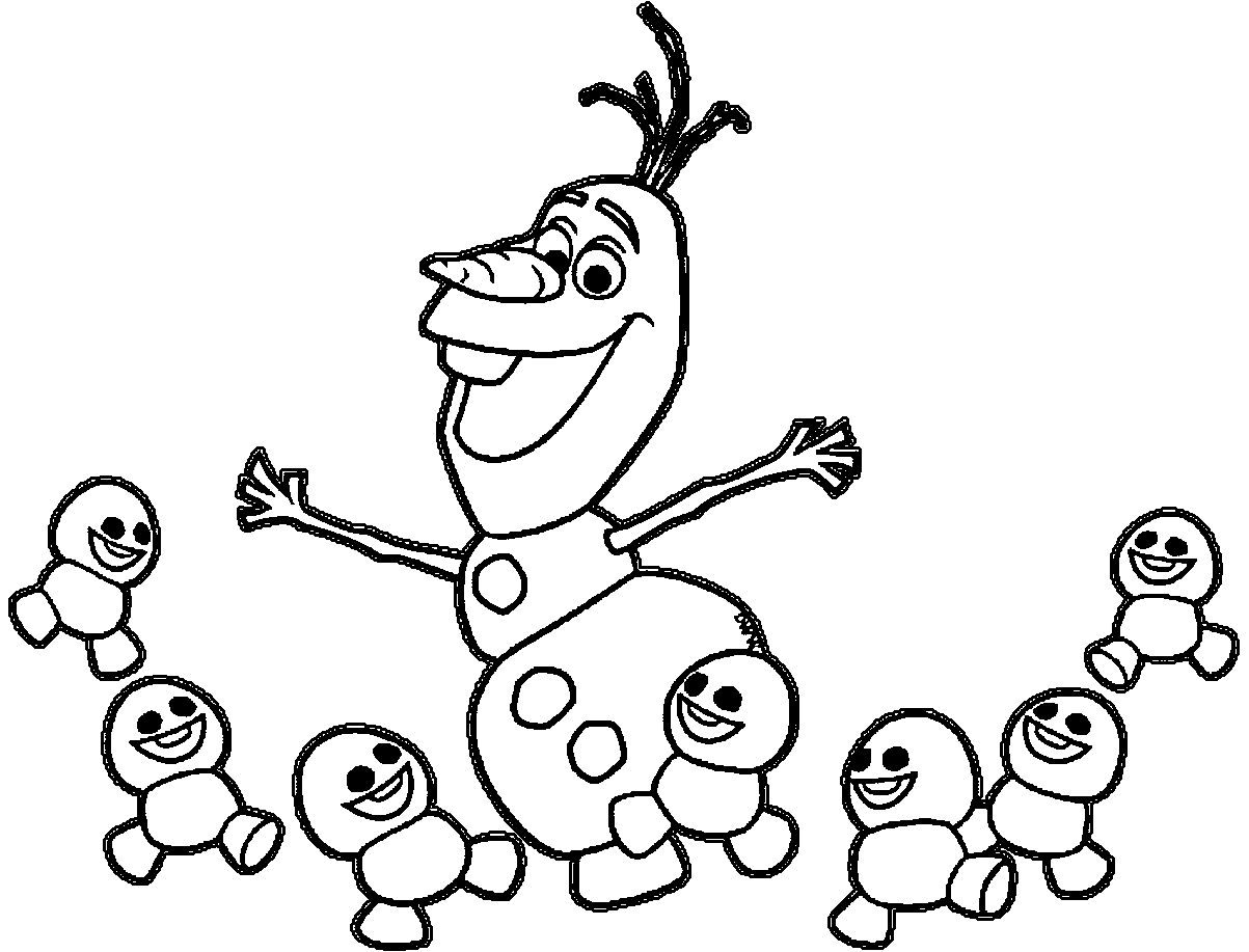 Dessin à colorier: Olaf (Films d'animation) #170224 - Coloriages à Imprimer Gratuits