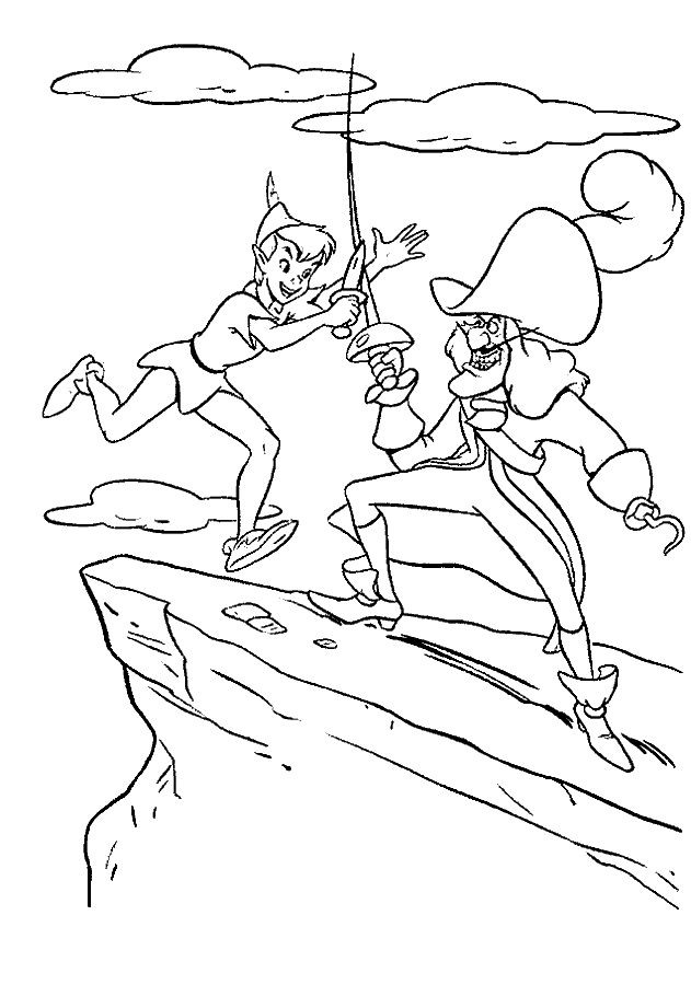 Dessin à colorier: Peter Pan (Films d'animation) #128827 - Coloriages à Imprimer Gratuits