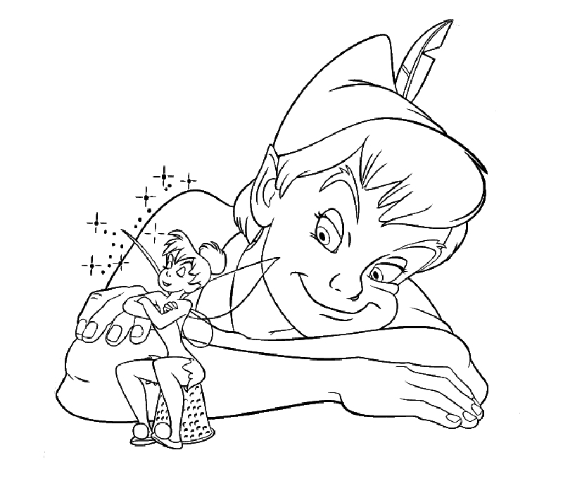 Dessin à colorier: Peter Pan (Films d'animation) #128833 - Coloriages à Imprimer Gratuits