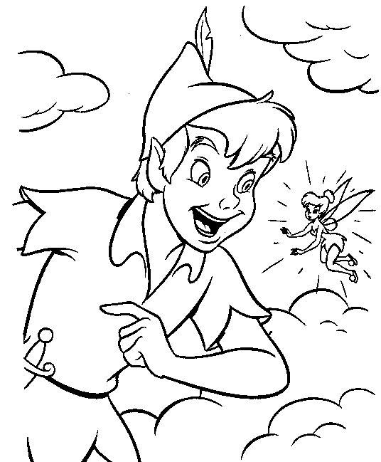 Dessin à colorier: Peter Pan (Films d'animation) #128861 - Coloriages à Imprimer Gratuits