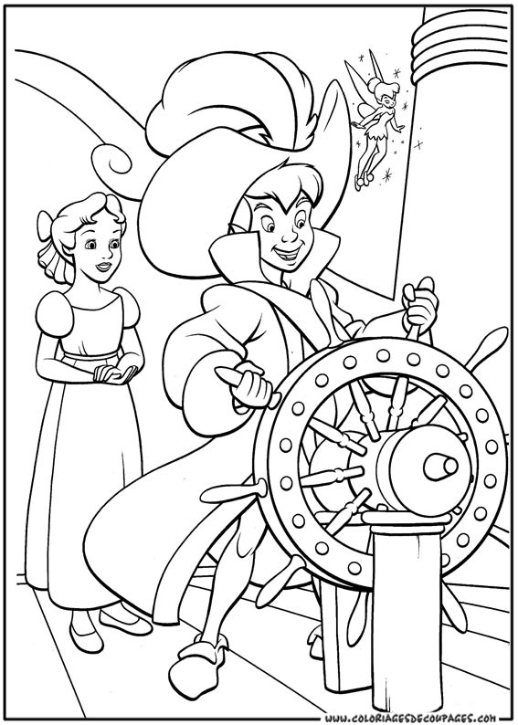 Dessin à colorier: Peter Pan (Films d'animation) #128862 - Coloriages à Imprimer Gratuits