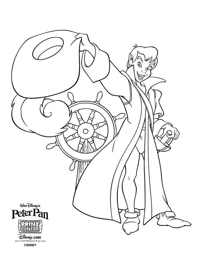 Dessin à colorier: Peter Pan (Films d'animation) #128878 - Coloriages à Imprimer Gratuits