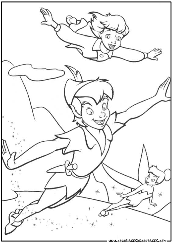 Dessin à colorier: Peter Pan (Films d'animation) #128958 - Coloriages à Imprimer Gratuits