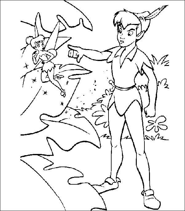 Dessin à colorier: Peter Pan (Films d'animation) #128961 - Coloriages à Imprimer Gratuits