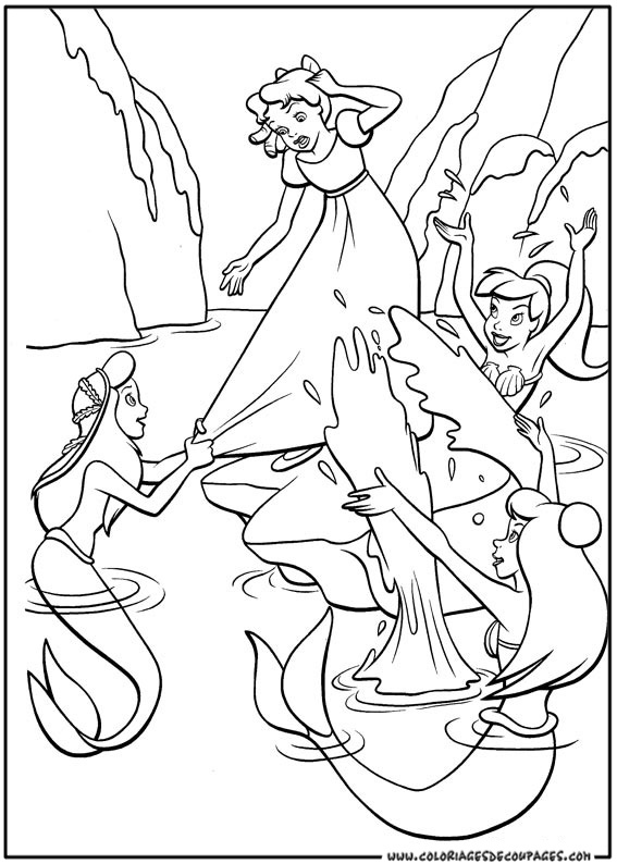 Dessin à colorier: Peter Pan (Films d'animation) #129021 - Coloriages à Imprimer Gratuits