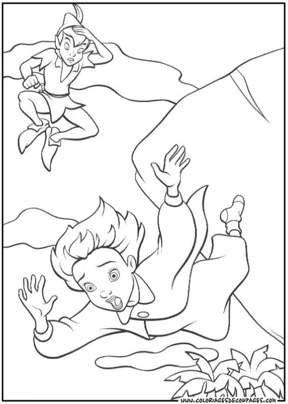 Dessin à colorier: Peter Pan (Films d'animation) #129033 - Coloriages à Imprimer Gratuits