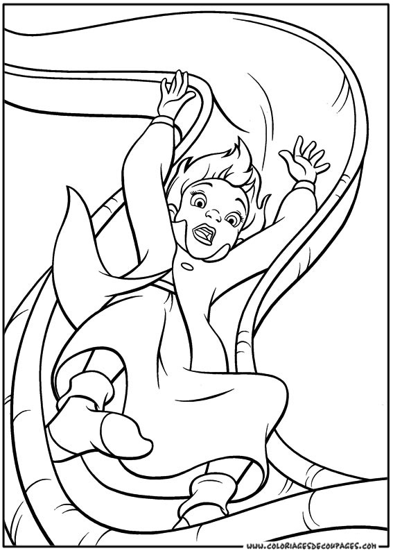 Dessin à colorier: Peter Pan (Films d'animation) #129040 - Coloriages à Imprimer Gratuits