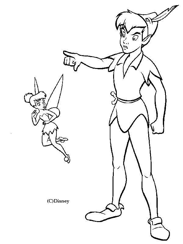 Dessin à colorier: Peter Pan (Films d'animation) #129051 - Coloriages à Imprimer Gratuits