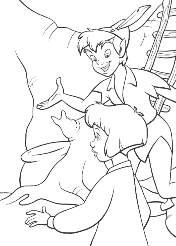 Dessin à colorier: Peter Pan (Films d'animation) #129056 - Coloriages à Imprimer Gratuits