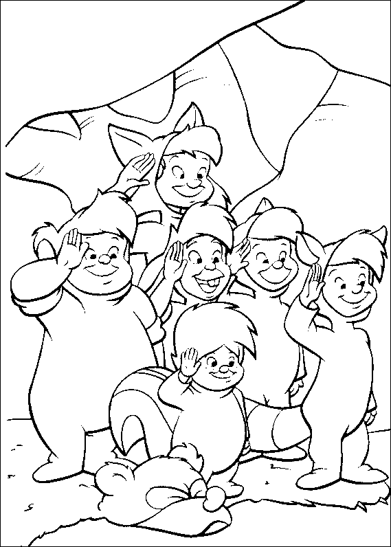 Dessin à colorier: Peter Pan (Films d'animation) #129066 - Coloriages à Imprimer Gratuits