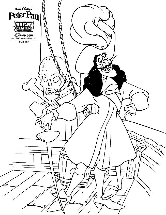 Dessin à colorier: Peter Pan (Films d'animation) #129095 - Coloriages à Imprimer Gratuits