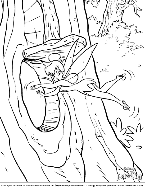 Dessin à colorier: Peter Pan (Films d'animation) #129101 - Coloriages à Imprimer Gratuits