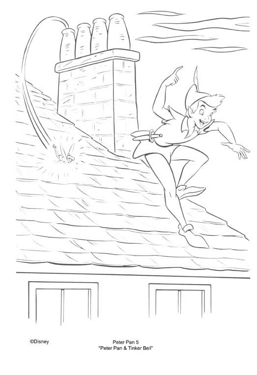 Dessin à colorier: Peter Pan (Films d'animation) #129108 - Coloriages à Imprimer Gratuits