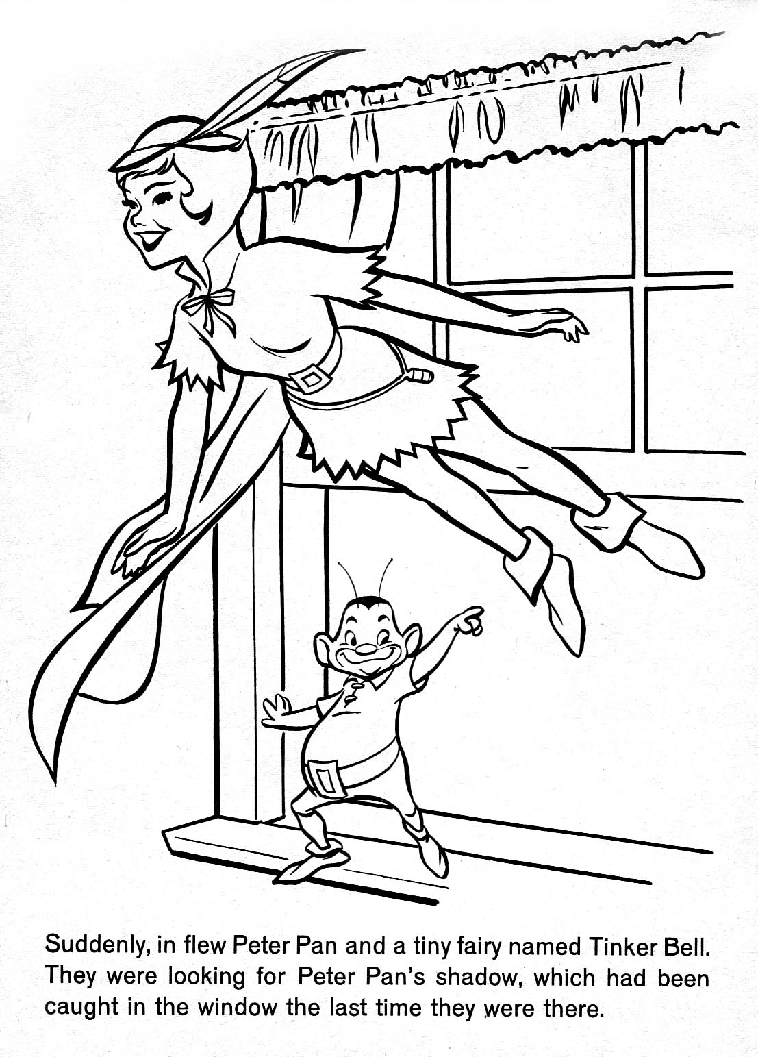 Dessin à colorier: Peter Pan (Films d'animation) #129115 - Coloriages à Imprimer Gratuits