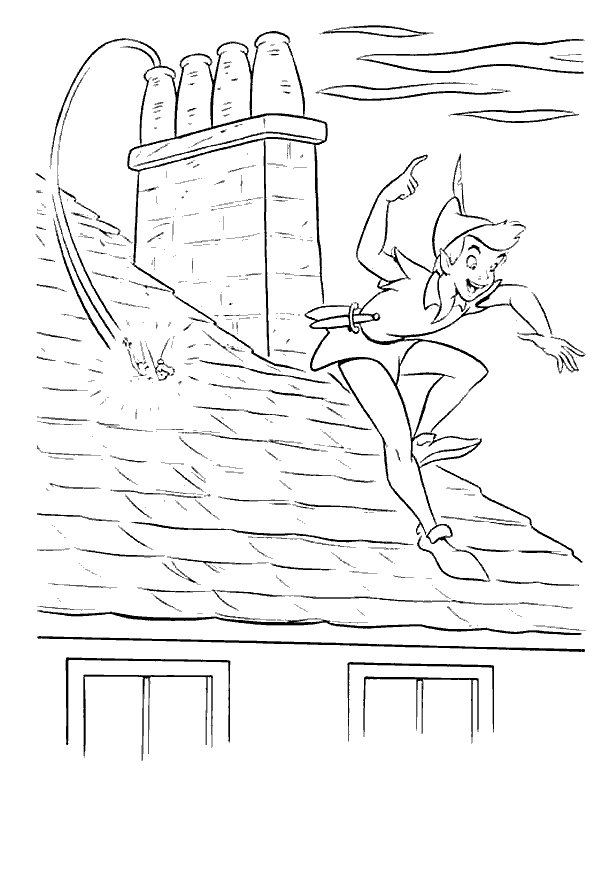 Dessin à colorier: Peter Pan (Films d'animation) #129150 - Coloriages à Imprimer Gratuits