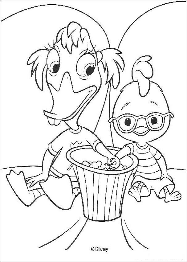 Dessin à colorier: Petit Poulet (Chicken Little) (Films d'animation) #72640 - Coloriages à Imprimer Gratuits