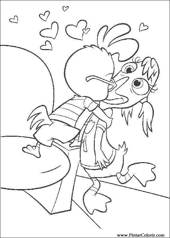 Dessin à colorier: Petit Poulet (Chicken Little) (Films d'animation) #72693 - Coloriages à Imprimer Gratuits