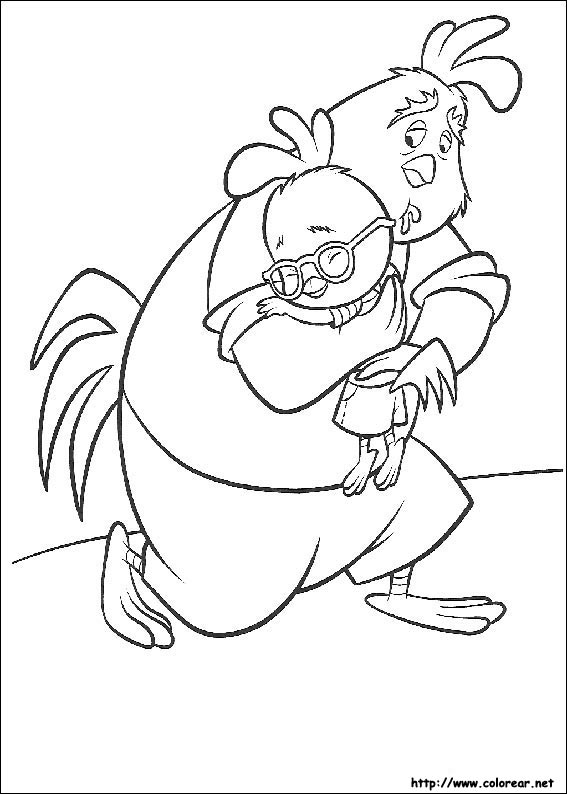 Dessin à colorier: Petit Poulet (Chicken Little) (Films d'animation) #72781 - Coloriages à Imprimer Gratuits