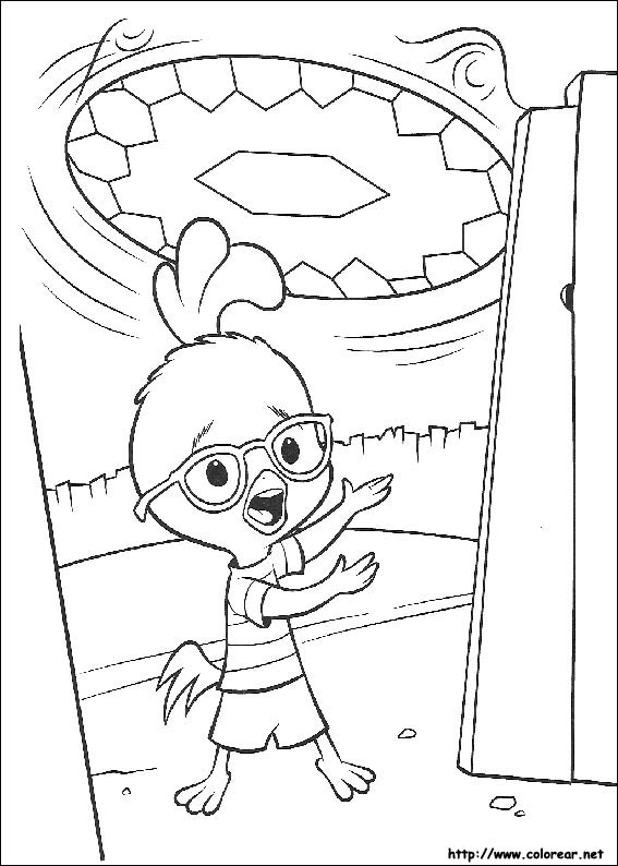 Dessin à colorier: Petit Poulet (Chicken Little) (Films d'animation) #72793 - Coloriages à Imprimer Gratuits