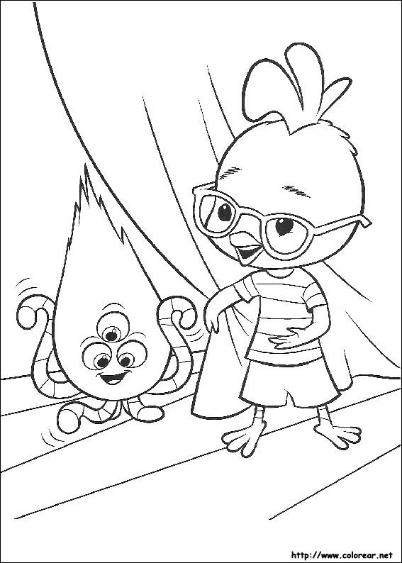 Dessin à colorier: Petit Poulet (Chicken Little) (Films d'animation) #72812 - Coloriages à Imprimer Gratuits