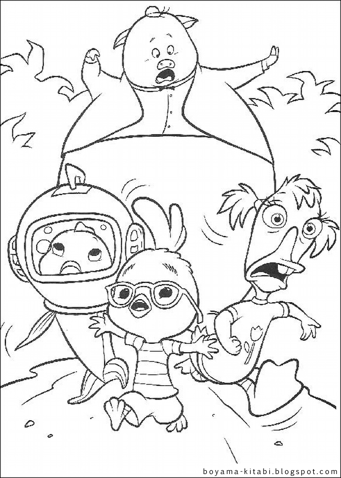 Dessin à colorier: Petit Poulet (Chicken Little) (Films d'animation) #72916 - Coloriages à Imprimer Gratuits