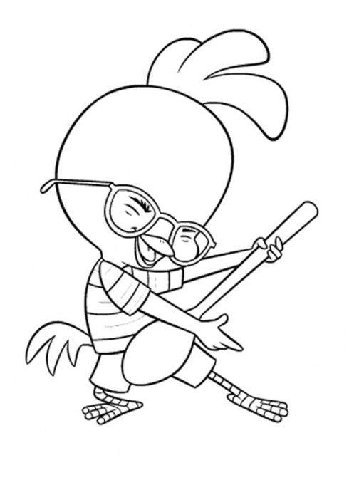 Dessin à colorier: Petit Poulet (Chicken Little) (Films d'animation) #72929 - Coloriages à Imprimer Gratuits