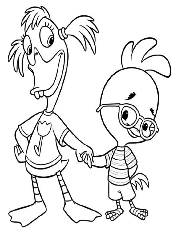 Dessin à colorier: Petit Poulet (Chicken Little) (Films d'animation) #72942 - Coloriages à Imprimer Gratuits