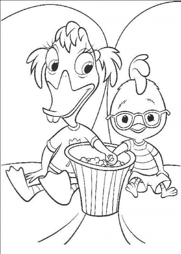 Dessin à colorier: Petit Poulet (Chicken Little) (Films d'animation) #72952 - Coloriages à Imprimer Gratuits