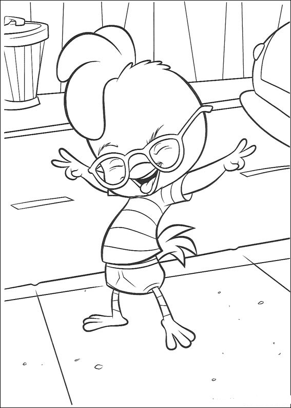 Dessin à colorier: Petit Poulet (Chicken Little) (Films d'animation) #72983 - Coloriages à Imprimer Gratuits