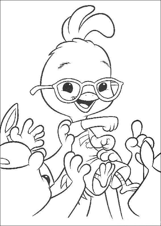 Dessin à colorier: Petit Poulet (Chicken Little) (Films d'animation) #72996 - Coloriages à Imprimer Gratuits