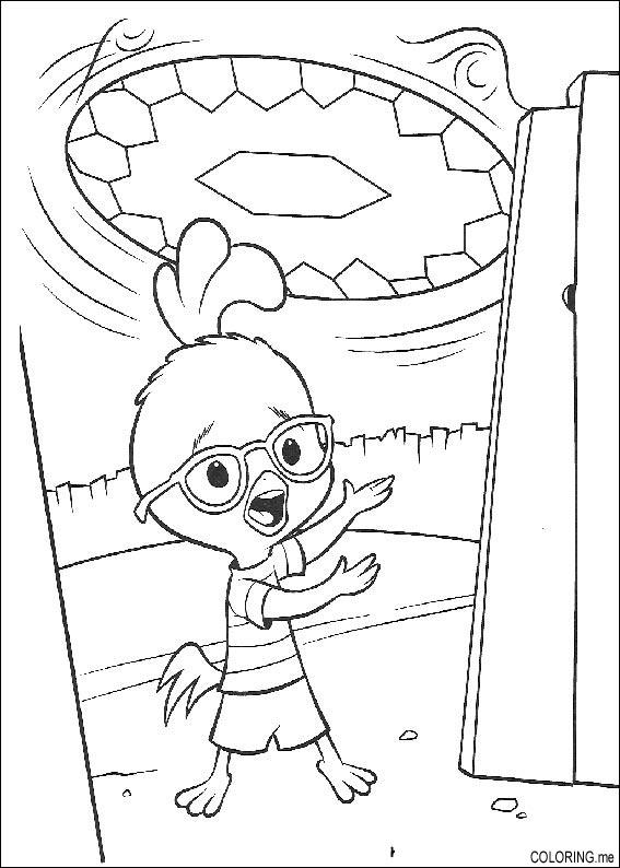 Dessin à colorier: Petit Poulet (Chicken Little) (Films d'animation) #73049 - Coloriages à Imprimer Gratuits