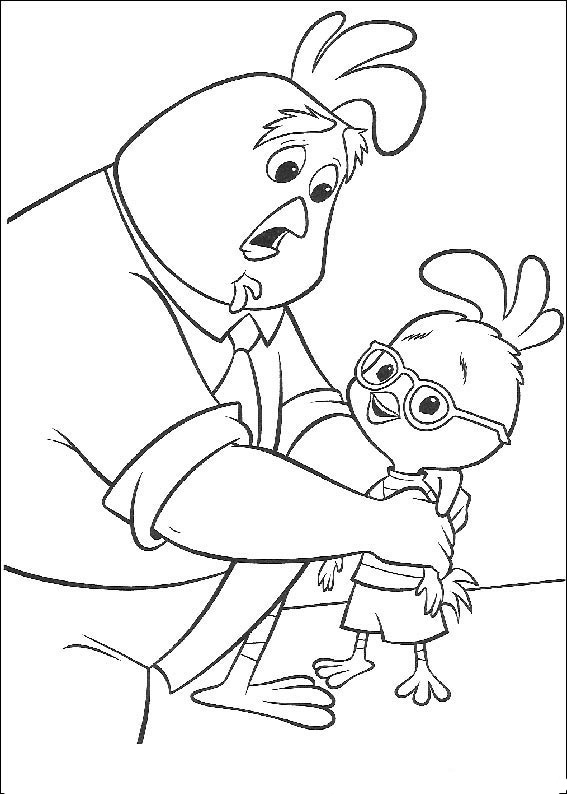 Dessin à colorier: Petit Poulet (Chicken Little) (Films d'animation) #73055 - Coloriages à Imprimer Gratuits