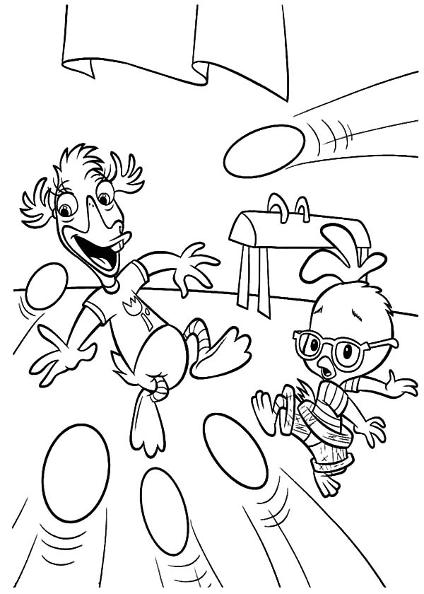 Dessin à colorier: Petit Poulet (Chicken Little) (Films d'animation) #73081 - Coloriages à Imprimer Gratuits