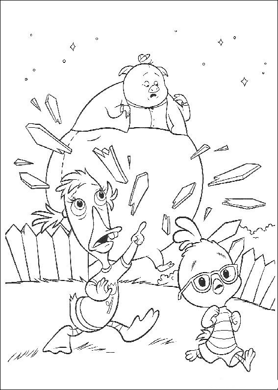 Dessin à colorier: Petit Poulet (Chicken Little) (Films d'animation) #73166 - Coloriages à Imprimer Gratuits