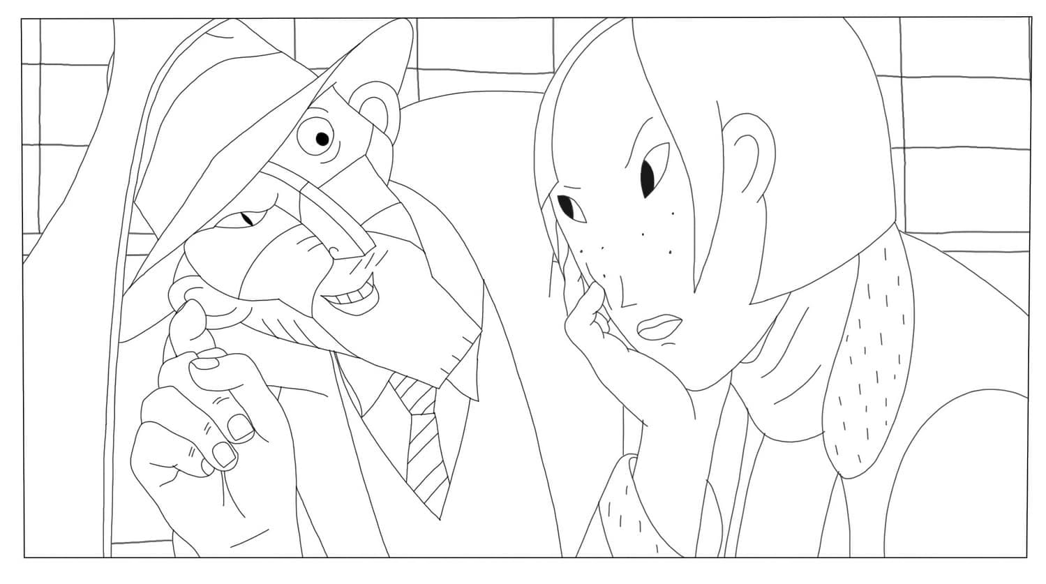 Coloriage gratuit Phantom Boy #199692 de la collection Films d'Animation à imprimer