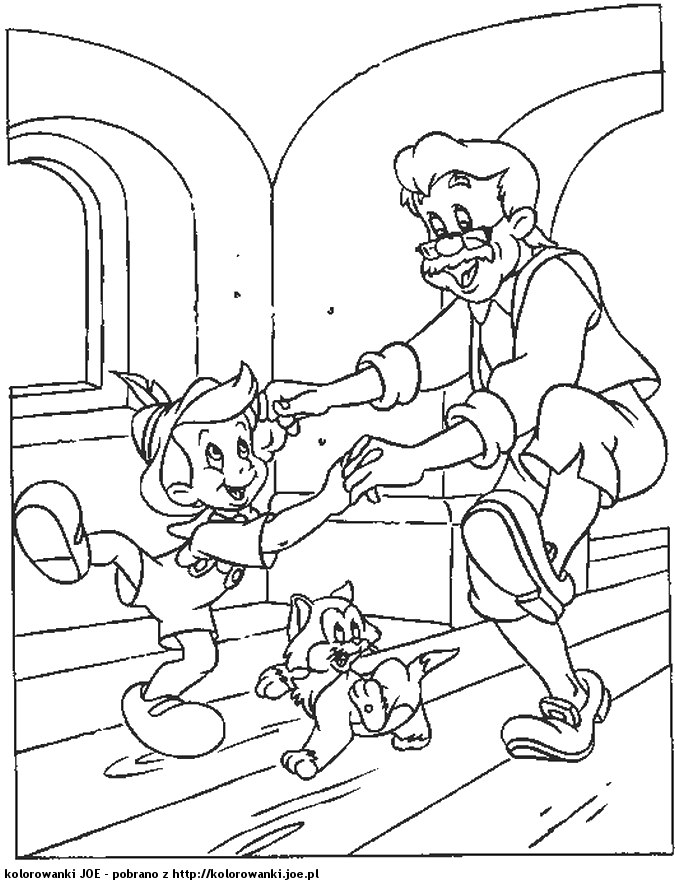 Dessin à colorier: Pinocchio (Films d'animation) #132244 - Coloriages à Imprimer Gratuits