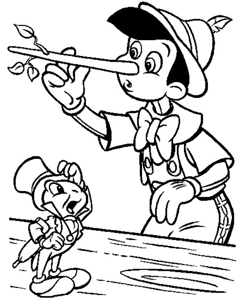 Dessin à colorier: Pinocchio (Films d'animation) #132252 - Coloriages à Imprimer Gratuits