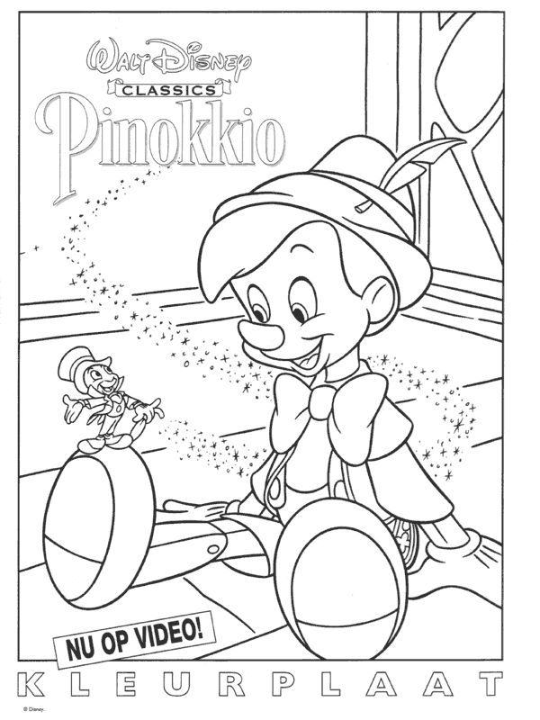 Dessin à colorier: Pinocchio (Films d'animation) #132279 - Coloriages à Imprimer Gratuits