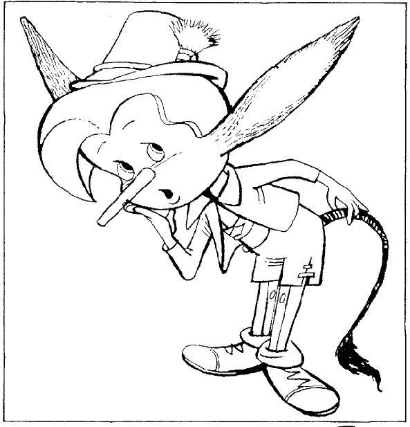 Dessin à colorier: Pinocchio (Films d'animation) #132288 - Coloriages à Imprimer Gratuits