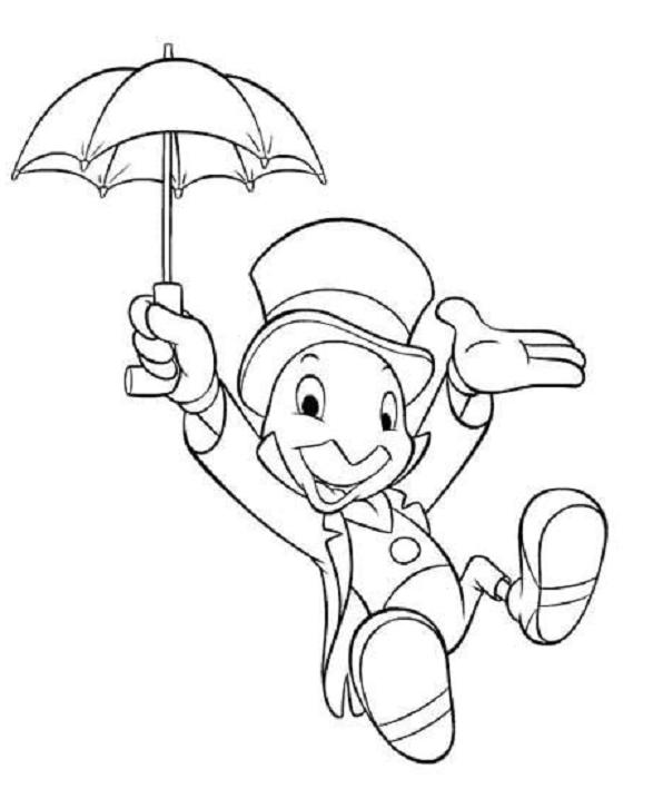 Dessin à colorier: Pinocchio (Films d'animation) #132293 - Coloriages à Imprimer Gratuits