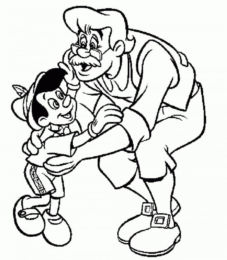 Illustration au trait Pinocchio #199780 de la collection Films d'Animation à colorier gratuitement Illustration au trait Pinocchio #199780 de la collection Films d'Animation à colorier gratuitement