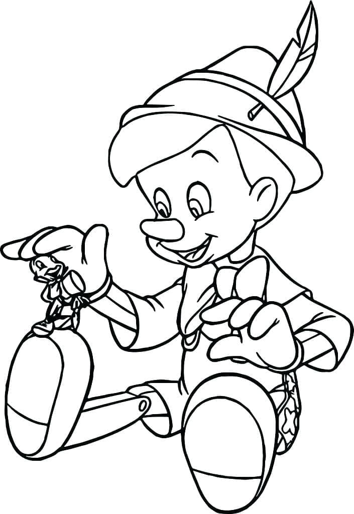 Page de coloriage Pinocchio #199793, collection Films d'Animation, à imprimer et colorier