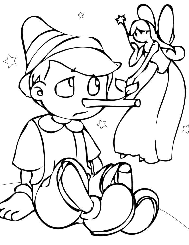 Page de coloriage Pinocchio #199798, collection Films d'Animation, à imprimer et colorier