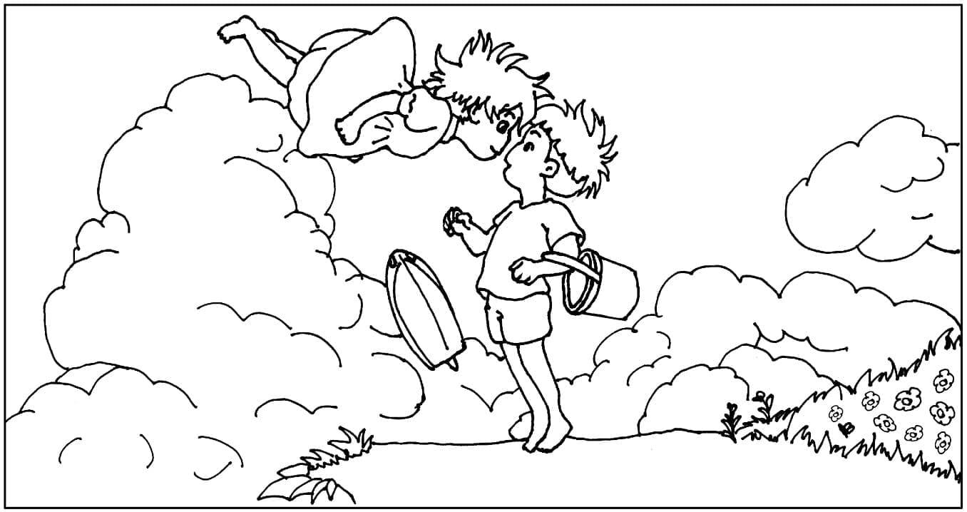 Coloriage gratuit Ponyo #196848 de la collection Films d'Animation à imprimer