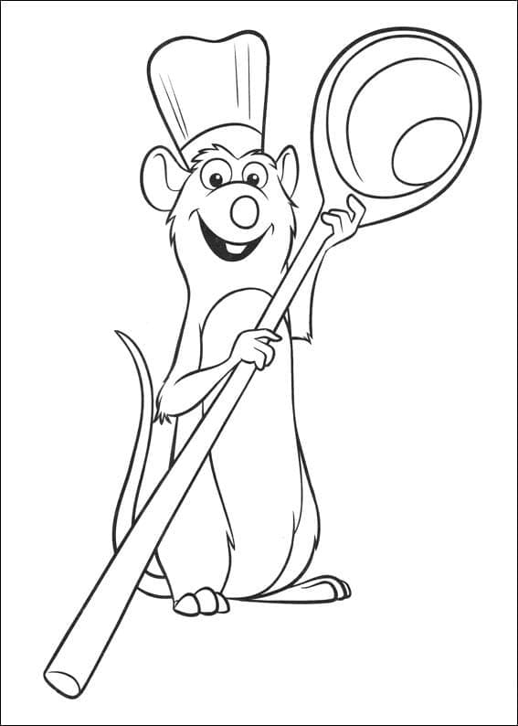 Coloriage gratuit Ratatouille #195365 de la collection Films d'Animation à imprimer